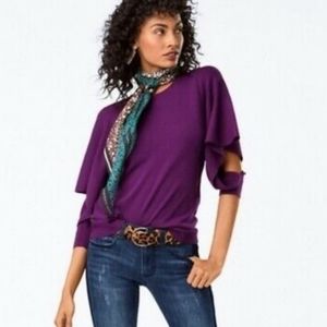 CABI 3708 French Violet peek pullover